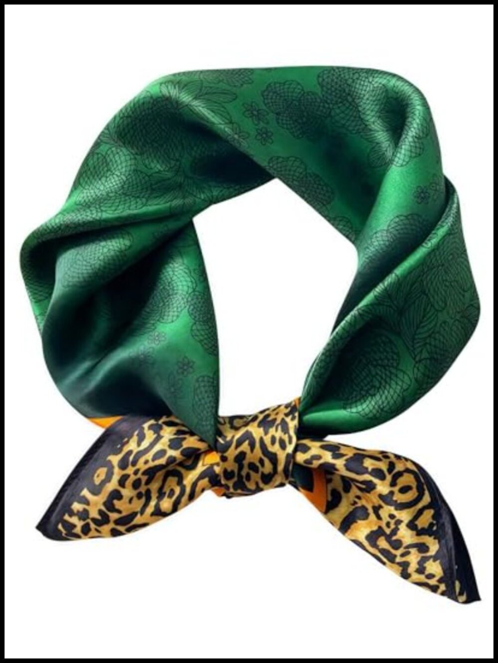 Silky Square Scarf for Women - Lightweight Hair Neck Scarf